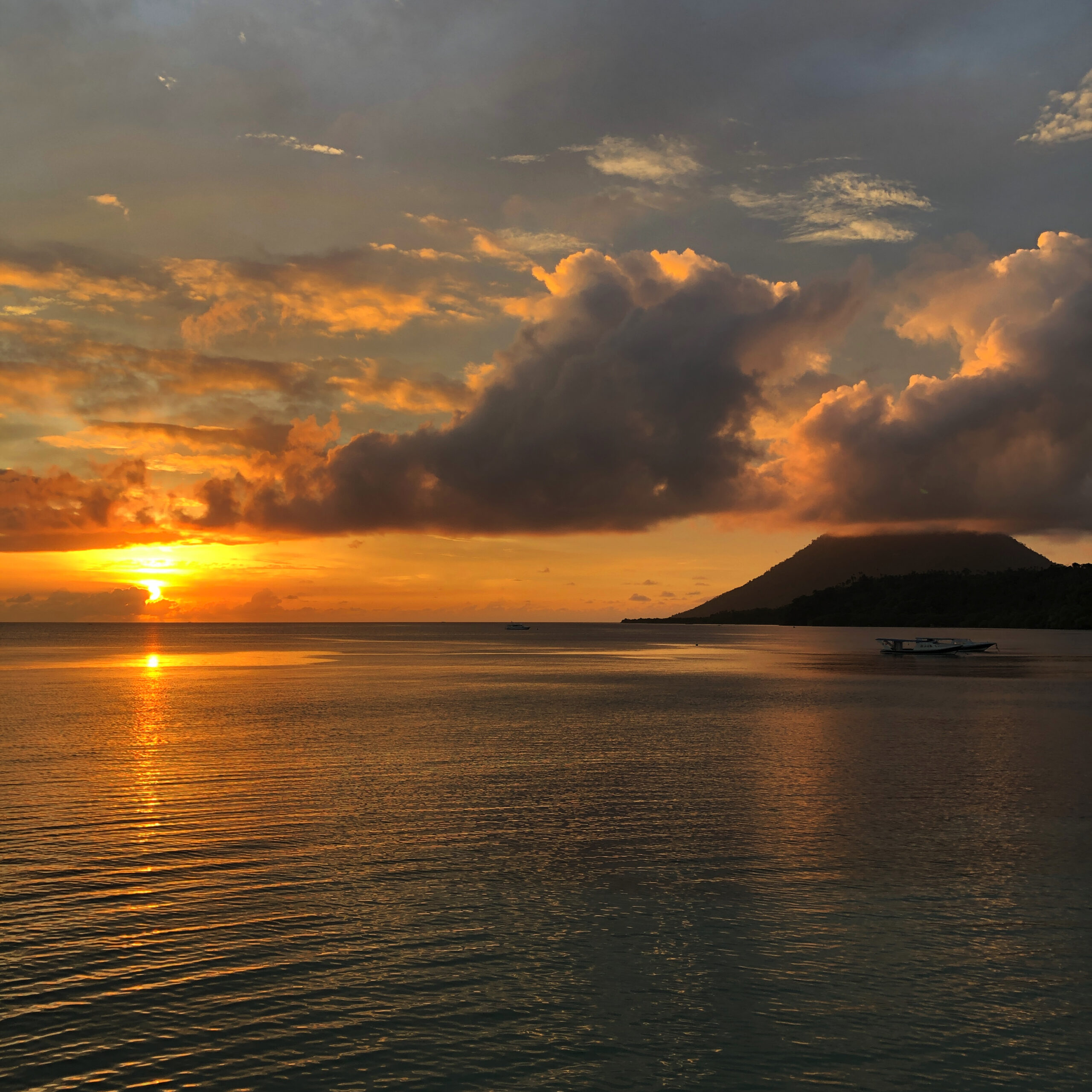 綺麗な夕日でした。