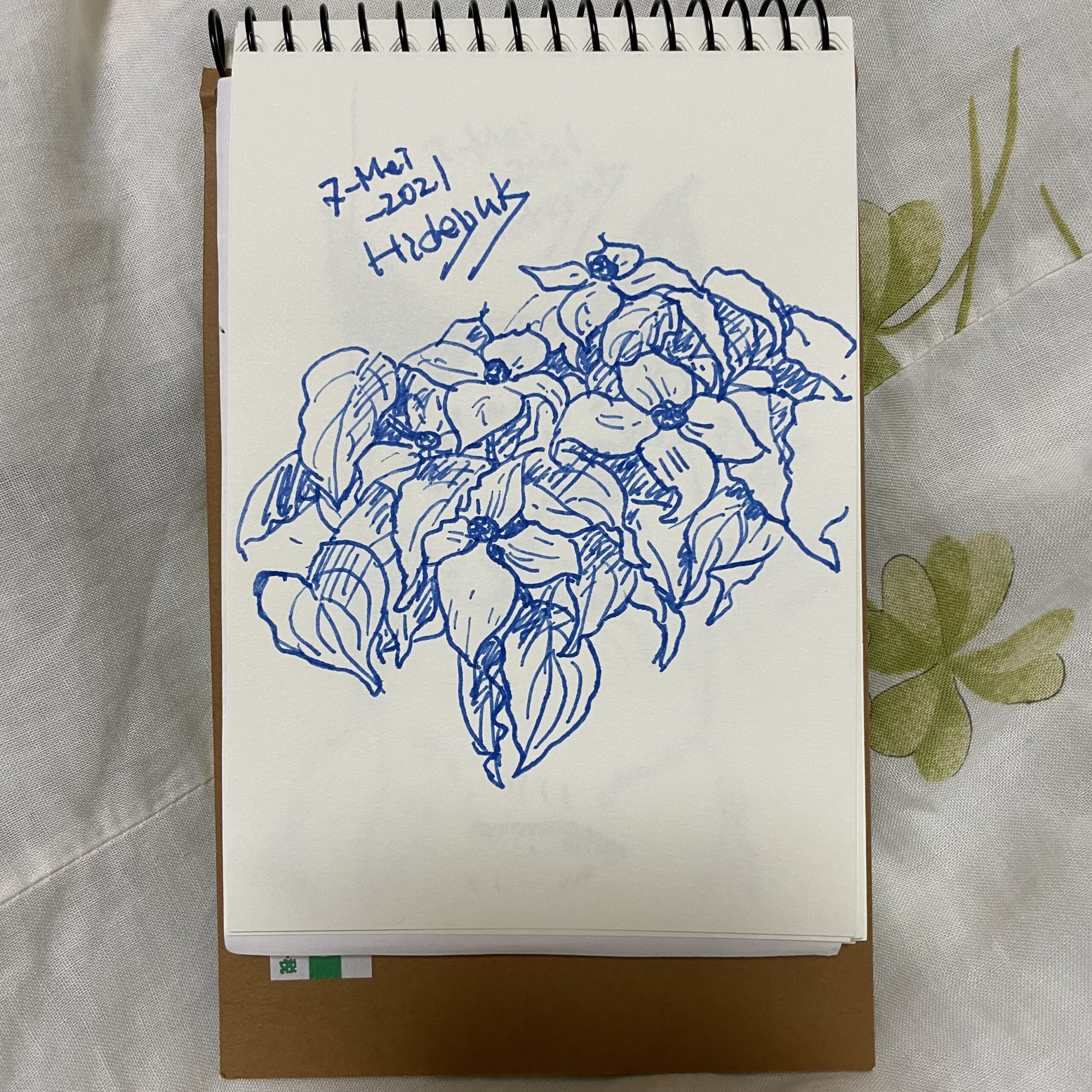 花も難しいけど、風景と一緒に描くと良いですよね。